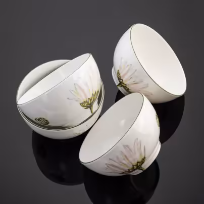 Набор из 4 пиал (мисок для мюсли) из коллекции Flora (Marguerite), Villeroy & Boch