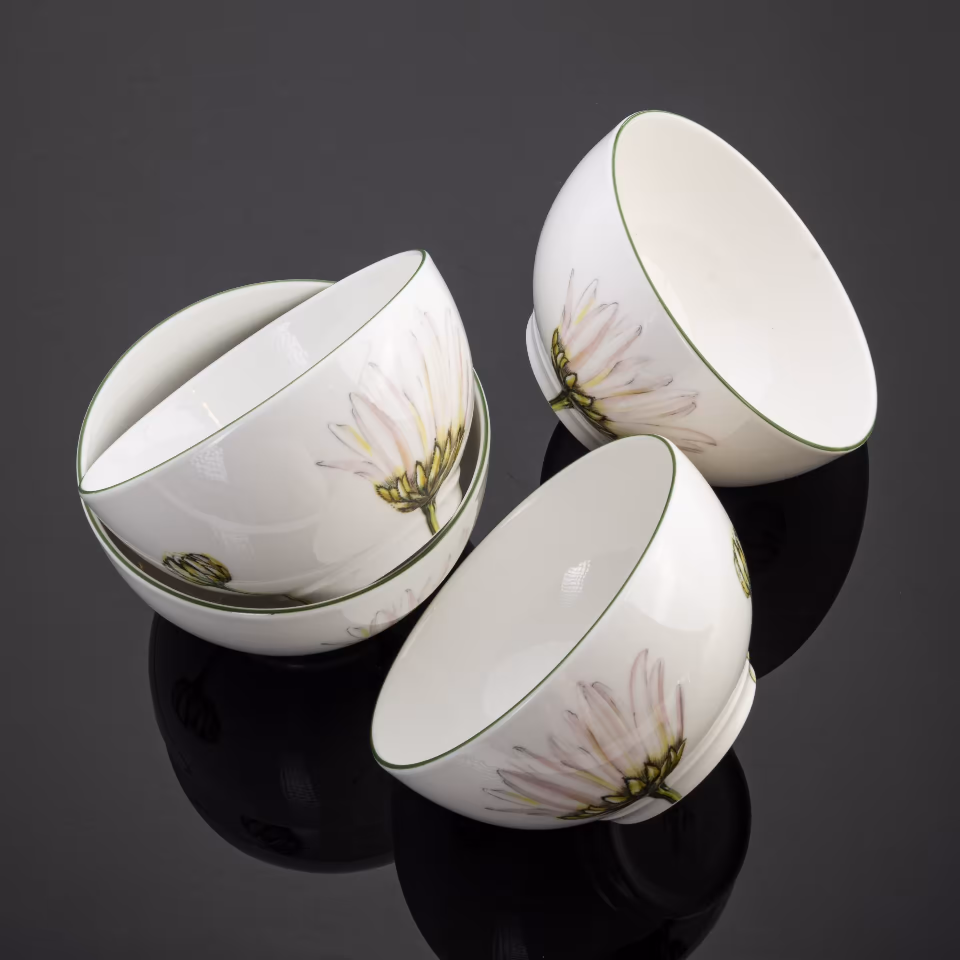 Набор из 4 пиал (мисок для мюсли) из коллекции Flora (Marguerite), Villeroy & Boch