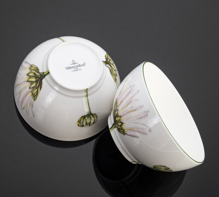 Набор из 4 пиал (мисок для мюсли) из коллекции Flora (Marguerite), Villeroy & Boch