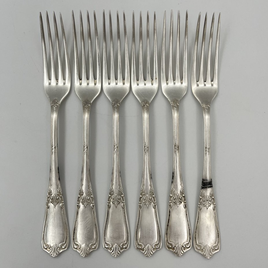 Набор из 6 вилок с растительным декором