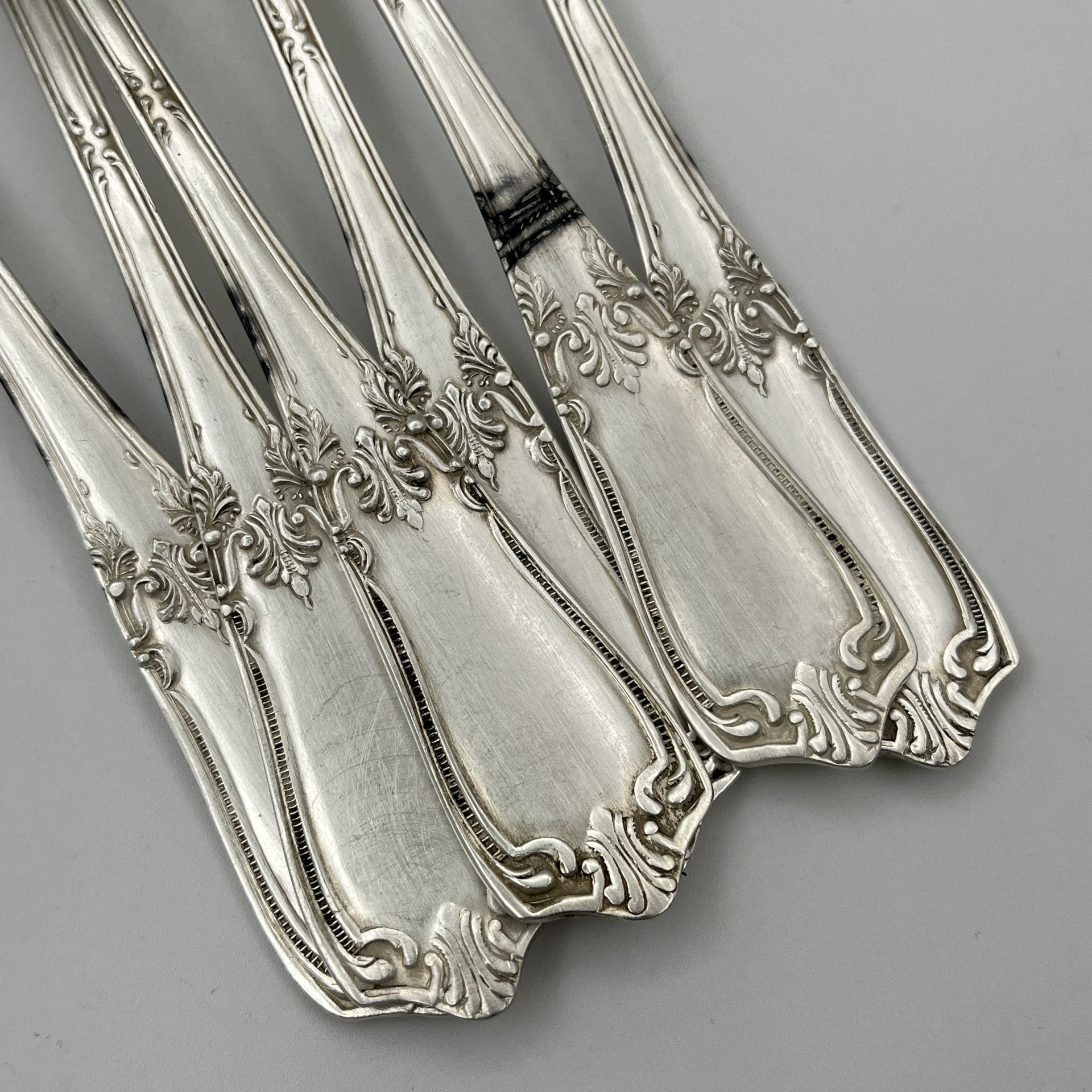 Набор из 6 вилок с растительным декором