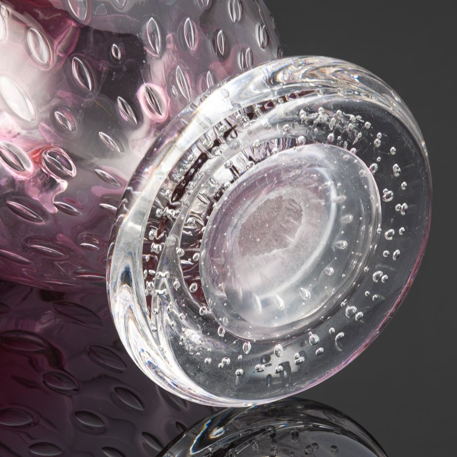 Кувшин для прохладительных напитков с розовым градиентом и эффектом "бульгазе"