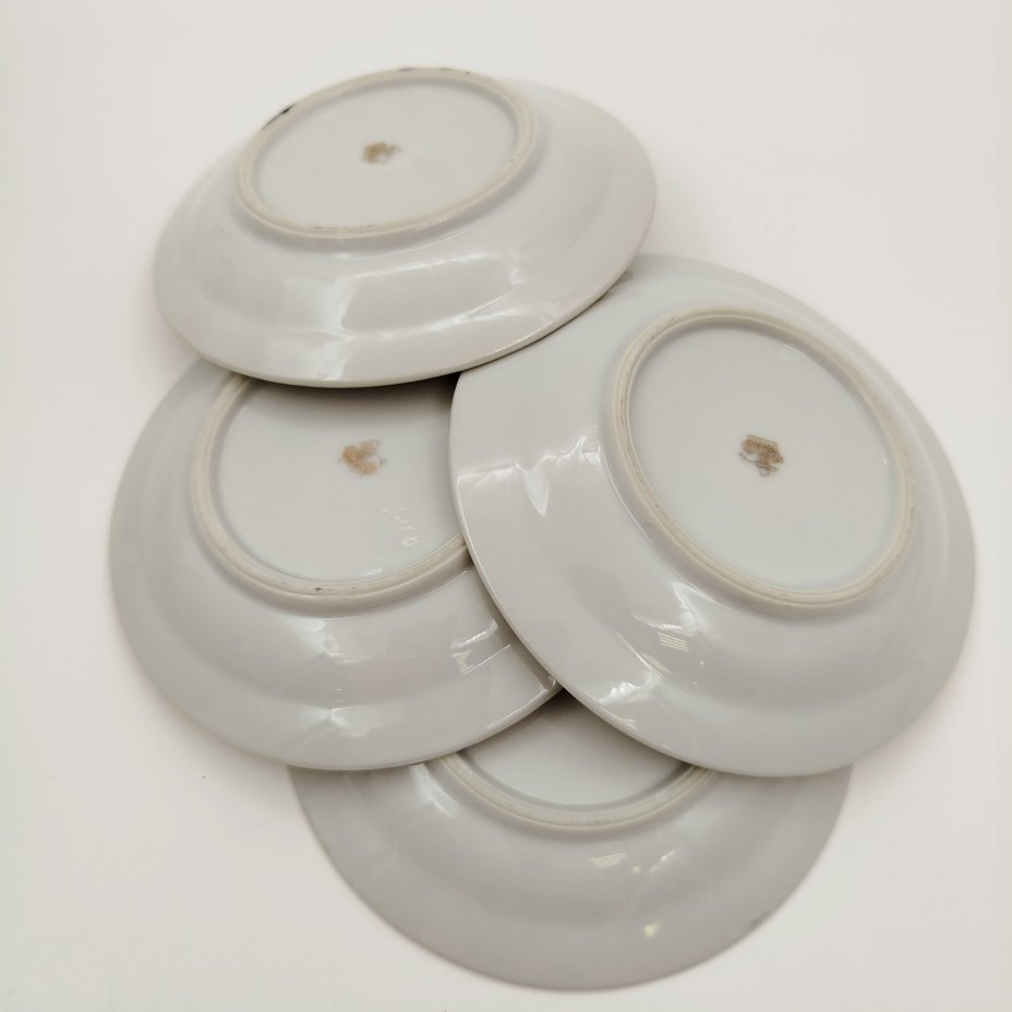 Набор розеток с растительным декором на 6 персон