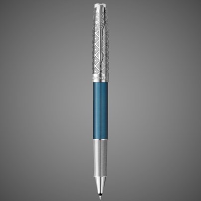 Ручка-роллер Parker Sonnet Premium Refresh BLUE CT, стержень: F, цвет чернил: black, в подарочной упаковке, Лаки и смолы: лак, латунь, палладиевое покрытие, хром