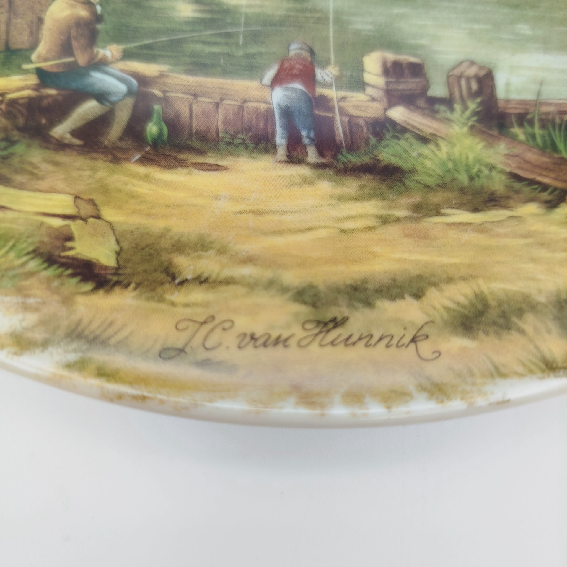 Тарелка декоративная с изображением пейзажа, J.C. van Hunnik, Royal Schwabap, фарфор, деколь, Нидерланды, 1980-1990 гг.