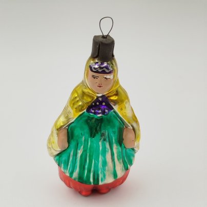 Ёлочная игрушка "Шамаханская царица", из набора "Сказка о золотом петушке", Завод стеклянных ёлочных украшений и оптических изделий