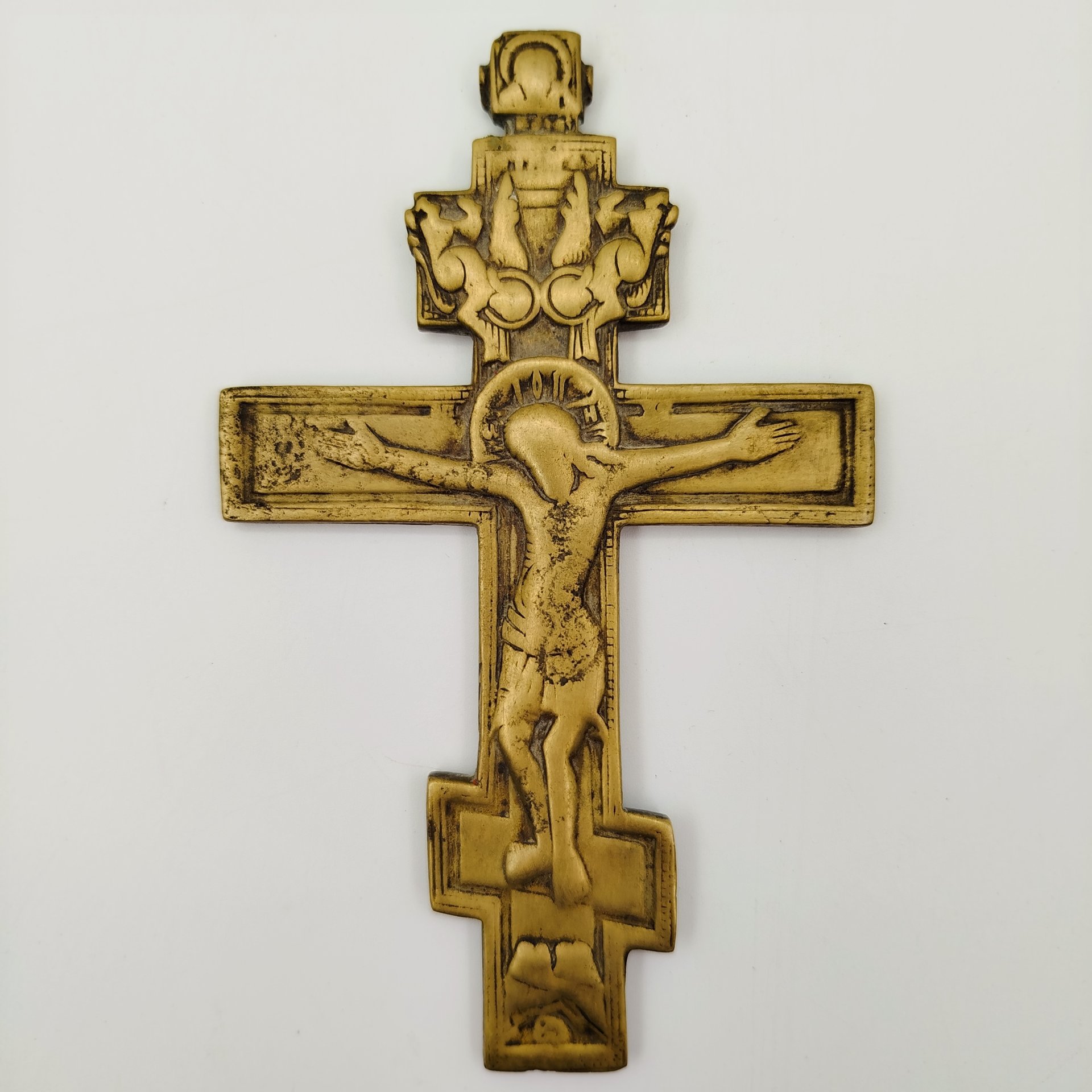 Крест киотный малый "Распятие Христово" (с оглавием)