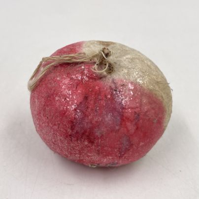 Ёлочная игрушка "Яблоко", вата, роспись, клейстер, СССР, 1937-1960 гг.