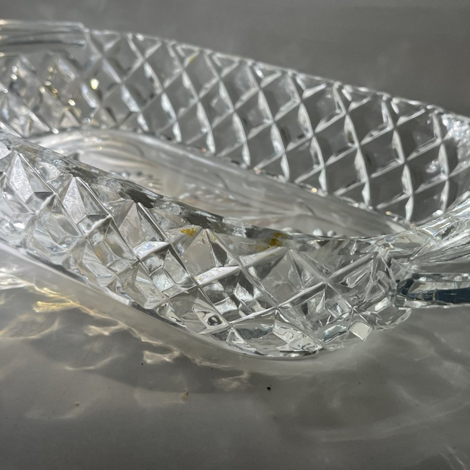 Блюдо сервировочное прямоугольное с цветочным декором