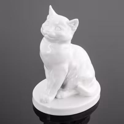 Статуэтка "Котёнок", скульптор Эрик Хёзель (Erich Hösel), модель №78850, Meissen (Мейсенский фарфор)