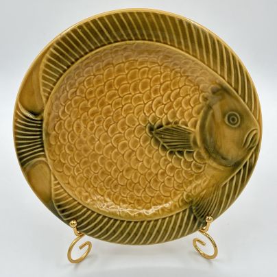 Блюдо с изображением рыбы, керамика, поливы, KIL, Югославия, 1970-1980 гг.