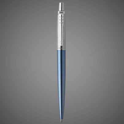 Шариковая ручка Parker Jotter Essential, Waterloo Blue CT, стержень: Mblue, Лаки и смолы: лак, нержавеющая сталь