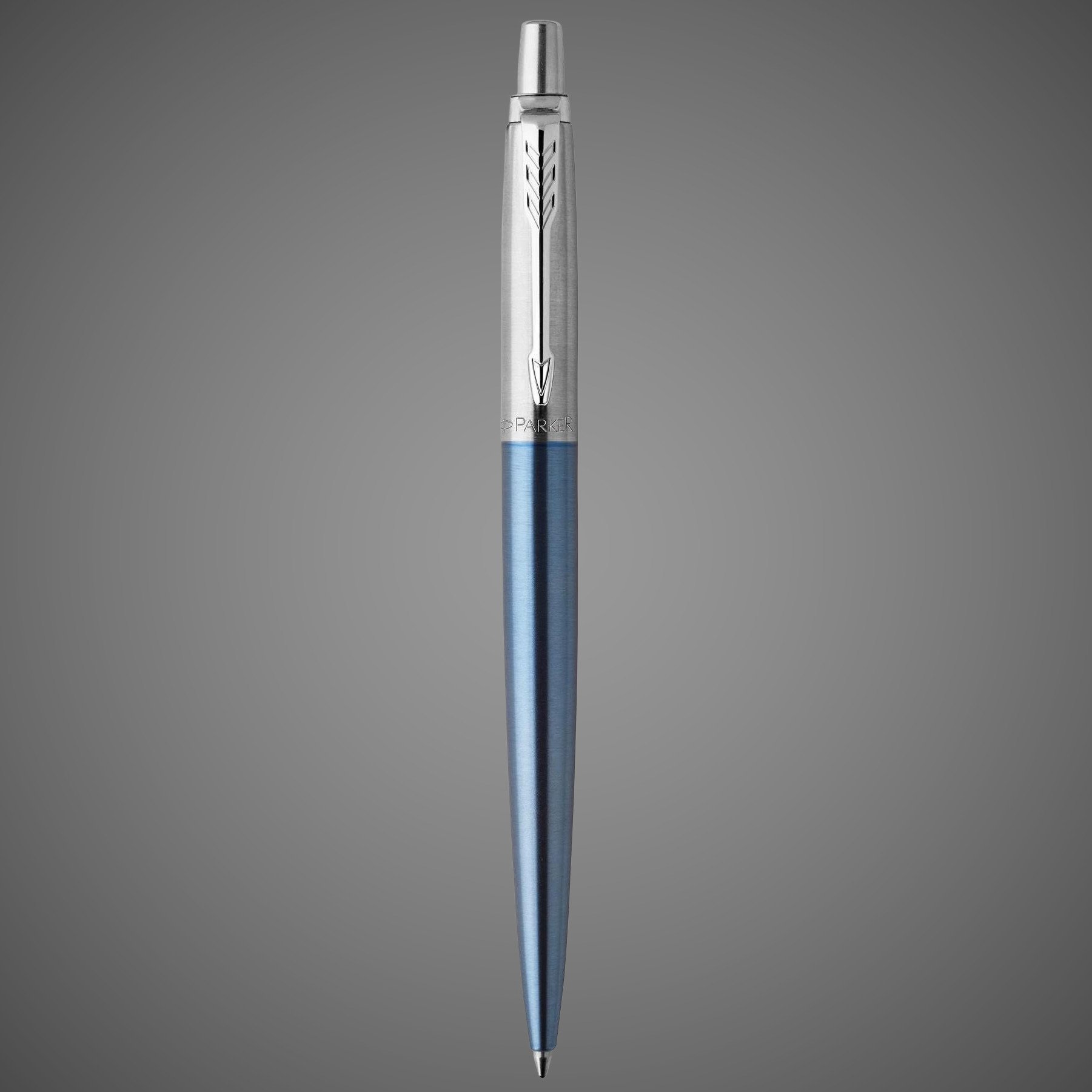 Шариковая ручка Parker Jotter Essential, Waterloo Blue CT, стержень: Mblue, Лаки и смолы: лак, нержавеющая сталь