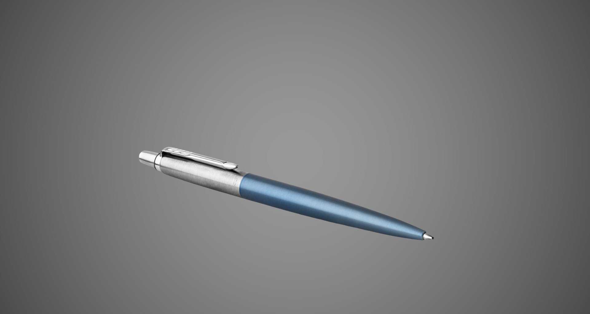 Шариковая ручка Parker Jotter Essential, Waterloo Blue CT, стержень: Mblue, Лаки и смолы: лак, нержавеющая сталь