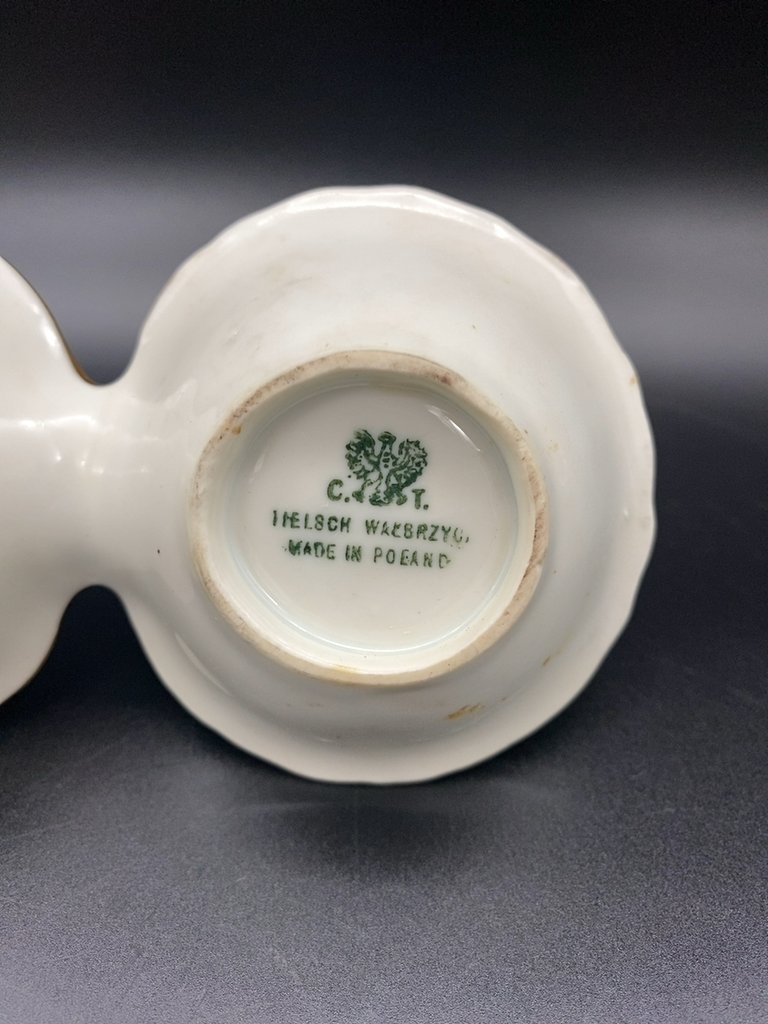 Солонка и перечница с цветочным декором, Tielsch Walbrzych