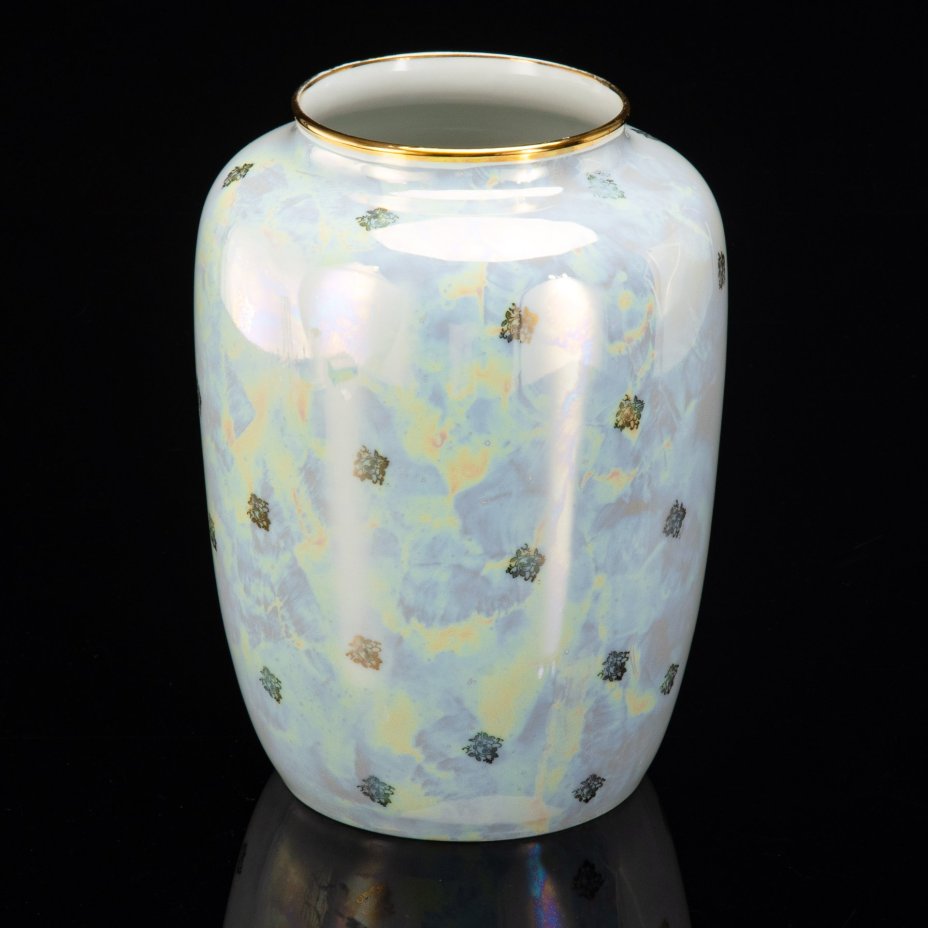 Ваза "Мадонна", фарфор, деколь, люстр, золочение, Lichte Porzellan (Лихте), ГДР, 1954-1972 гг.