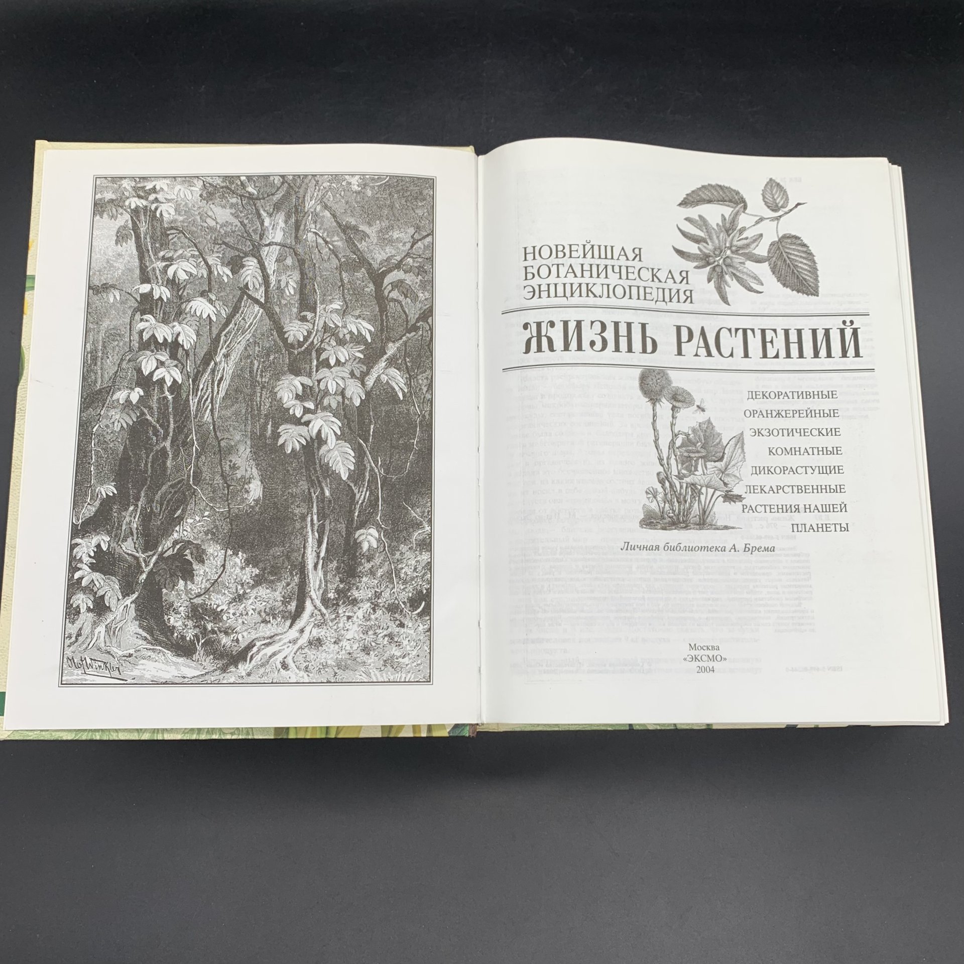 Набор из 2-х книг, энциклопедии  "Жизнь растений", Брем А; "Жизнь насекомых", Жан Анри Фабр, бумага, печать, Издательство «Эксмо», Российская Федерация, 2004-2005 гг., Издательство «Эксмо»