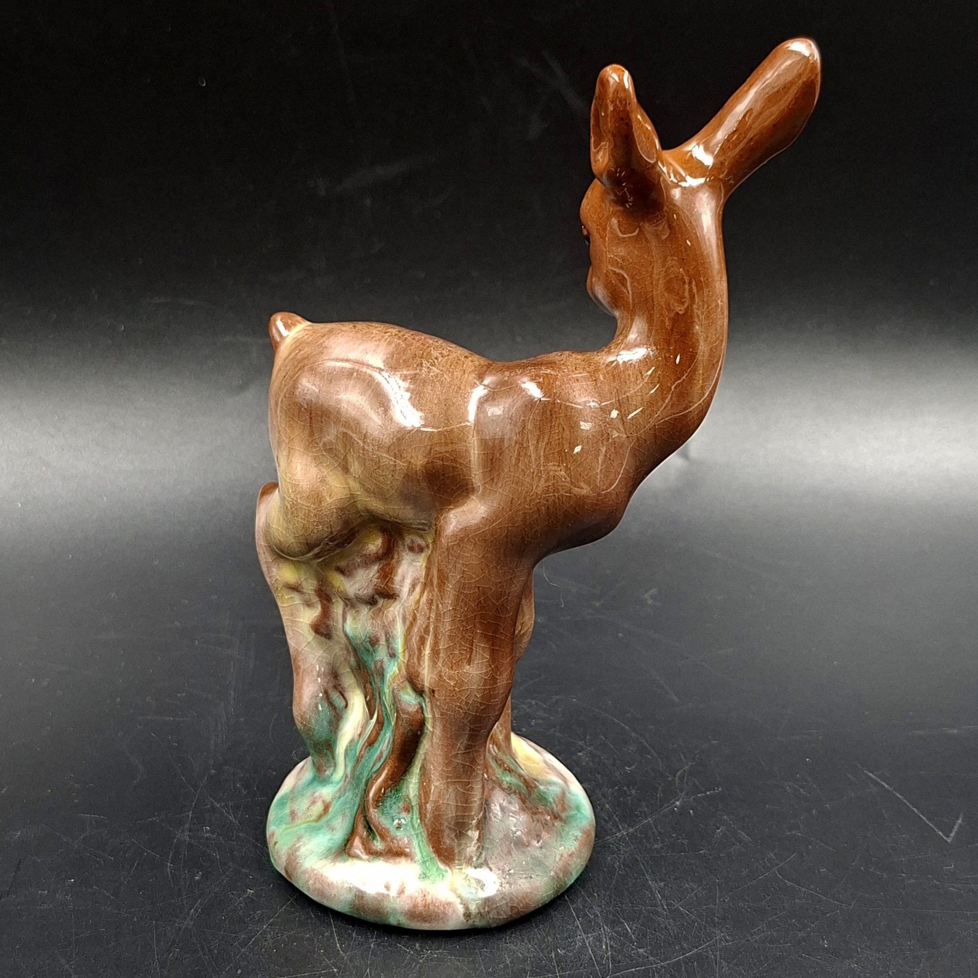 Статуэтка "Олененок", керамика, поливы, СССР, 1960-1990 гг.