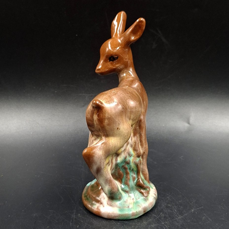 Статуэтка "Олененок", керамика, поливы, СССР, 1960-1990 гг.