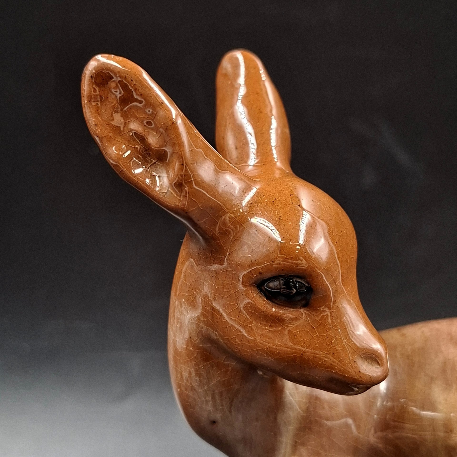 Статуэтка "Олененок", керамика, поливы, СССР, 1960-1990 гг.