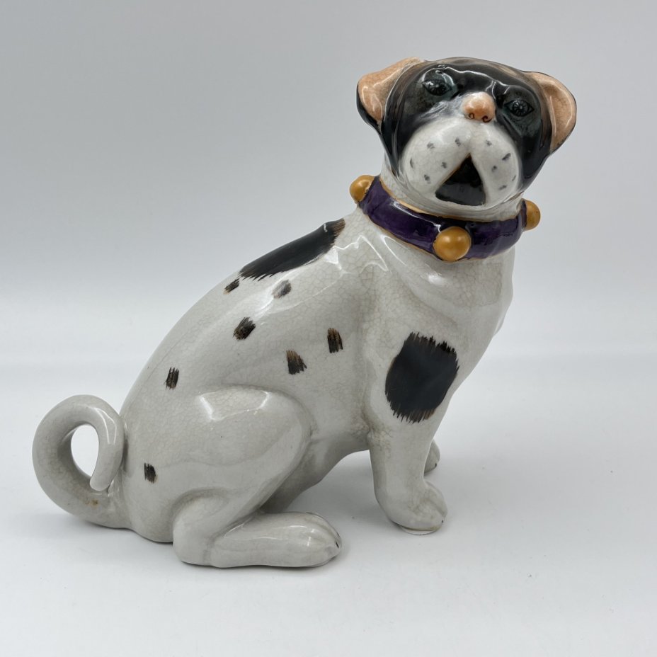 Статуэтка "Собака", фарфор, роспись, кракле, Wong Lee, Китай, 1990-2000 гг.