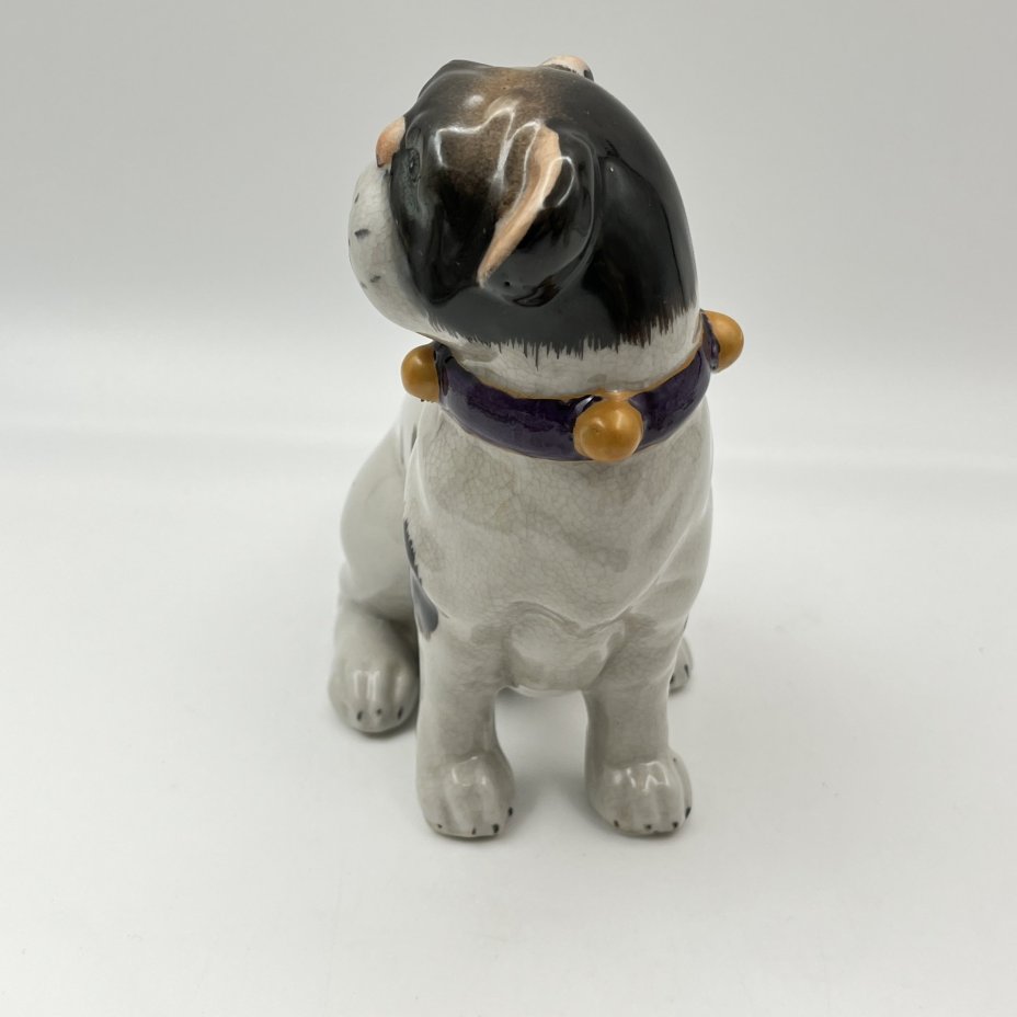 Статуэтка "Собака", фарфор, роспись, кракле, Wong Lee, Китай, 1990-2000 гг.