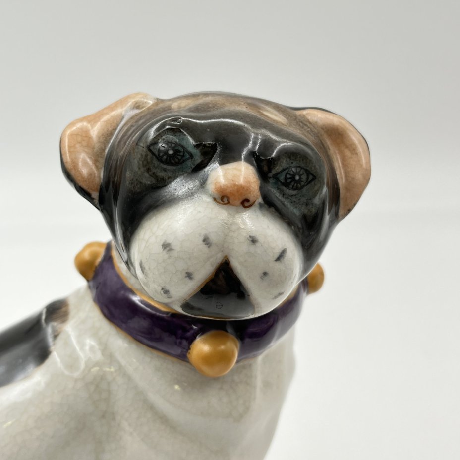 Статуэтка "Собака", фарфор, роспись, кракле, Wong Lee, Китай, 1990-2000 гг.