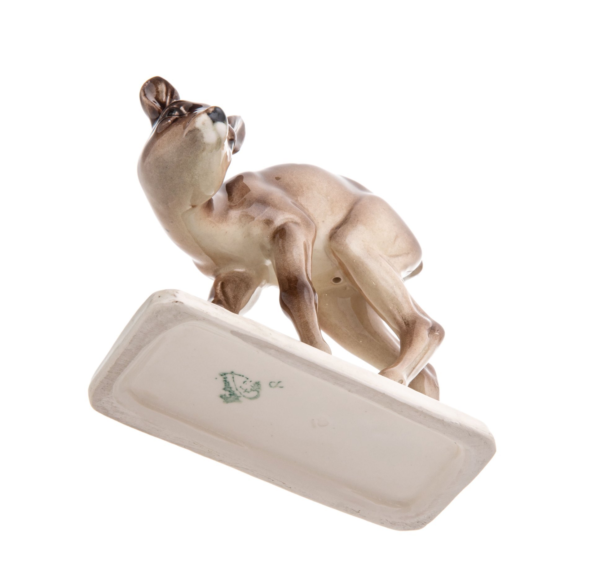 Статуэтка "Оленёнок", фаянс, роспись, мануфактура "Hertwig", Германия, 1941-1958 гг., Hertwig & Co.