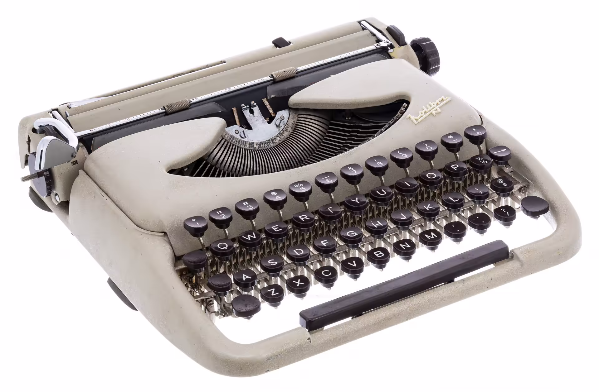 Машинка печатная "Groma"Kolibri" в оригинальном кофре, металл, пластик, VEB Mechanik Groma Markersdorf, Германия, 1955-1962., VEB Mechanik Groma Markersdorf