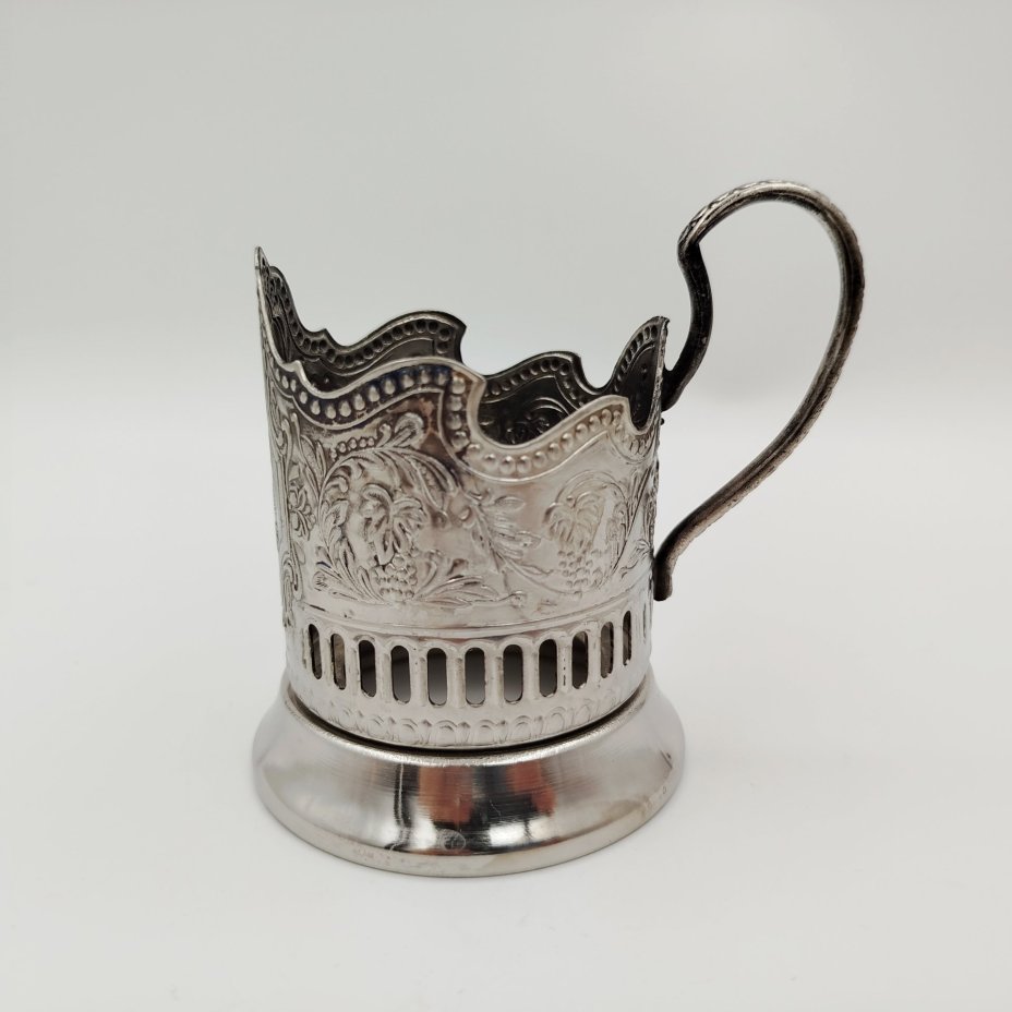 Подстаканник "Советский космос", мНЦ (медь-никель-цинк), Кольчугинский завод цветных металлов, Кольчугинский завод цветных металлов