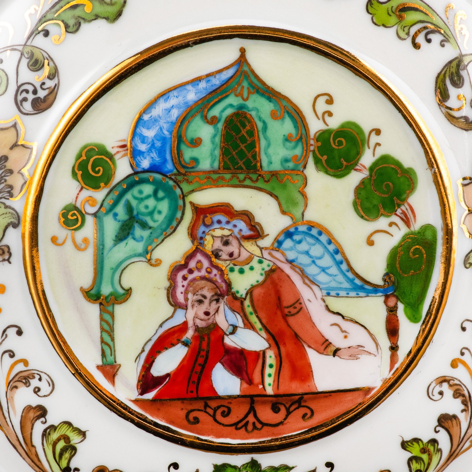 Чайник "Русь", художник  И.А. Пушкова, Ленинградский опытный завод (ЛОЗ)