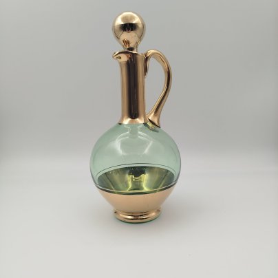 Графин с туловом зеленого цвета, стекло, золочение, Европа, 1970-2000 гг.