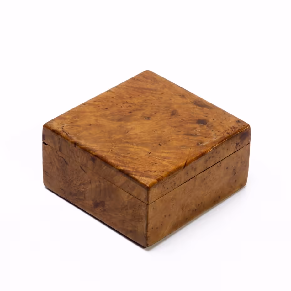 Шкатулка для украшений, карельская береза, СССР, 1930-1950 гг.