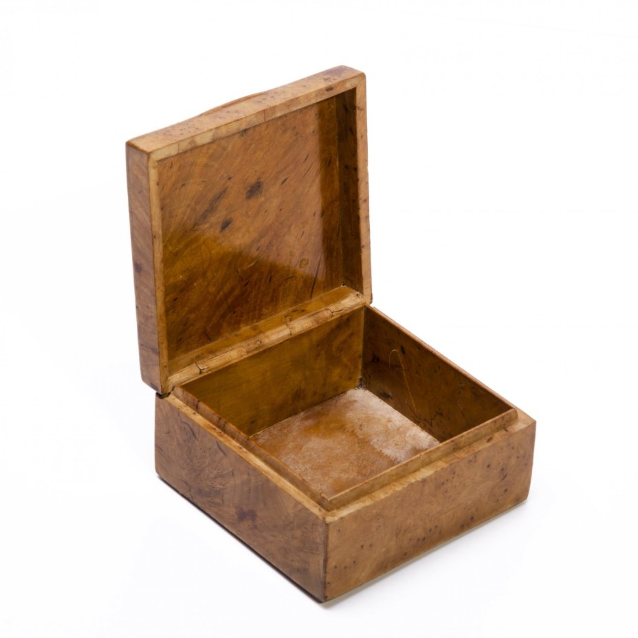 Шкатулка для украшений, карельская береза, СССР, 1930-1950 гг.