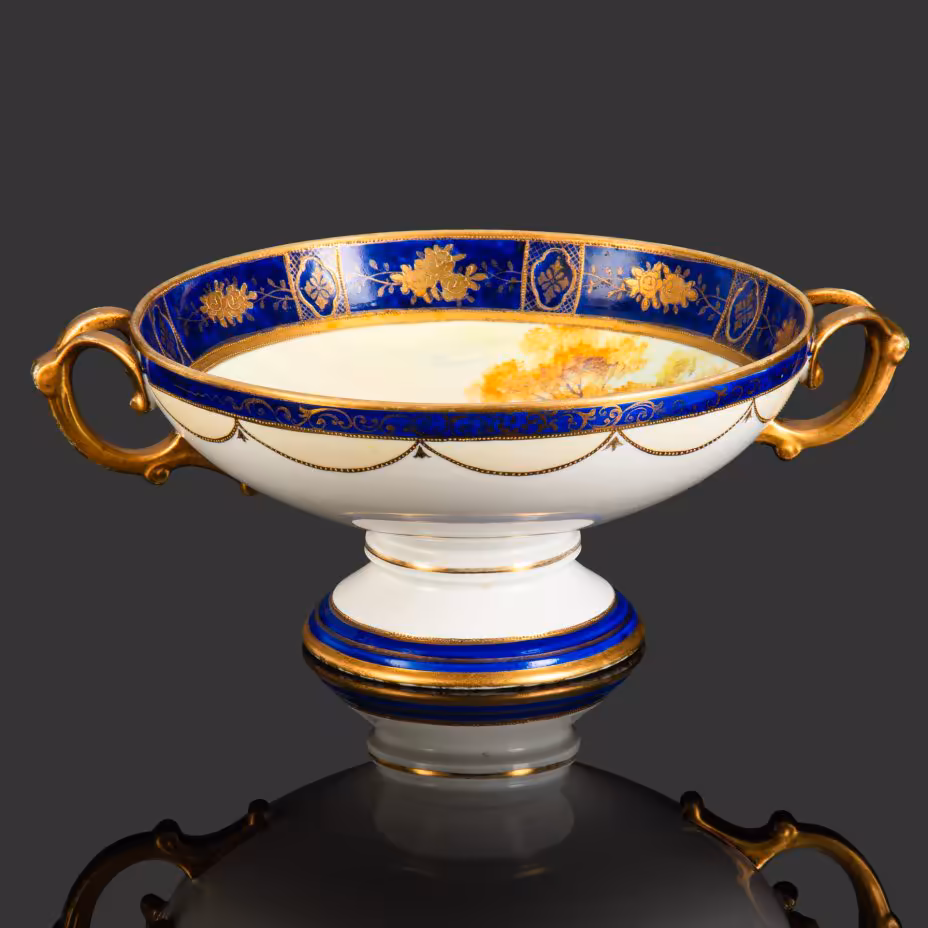 Фруктовница, украшенная изображением пейзажа, Noritake