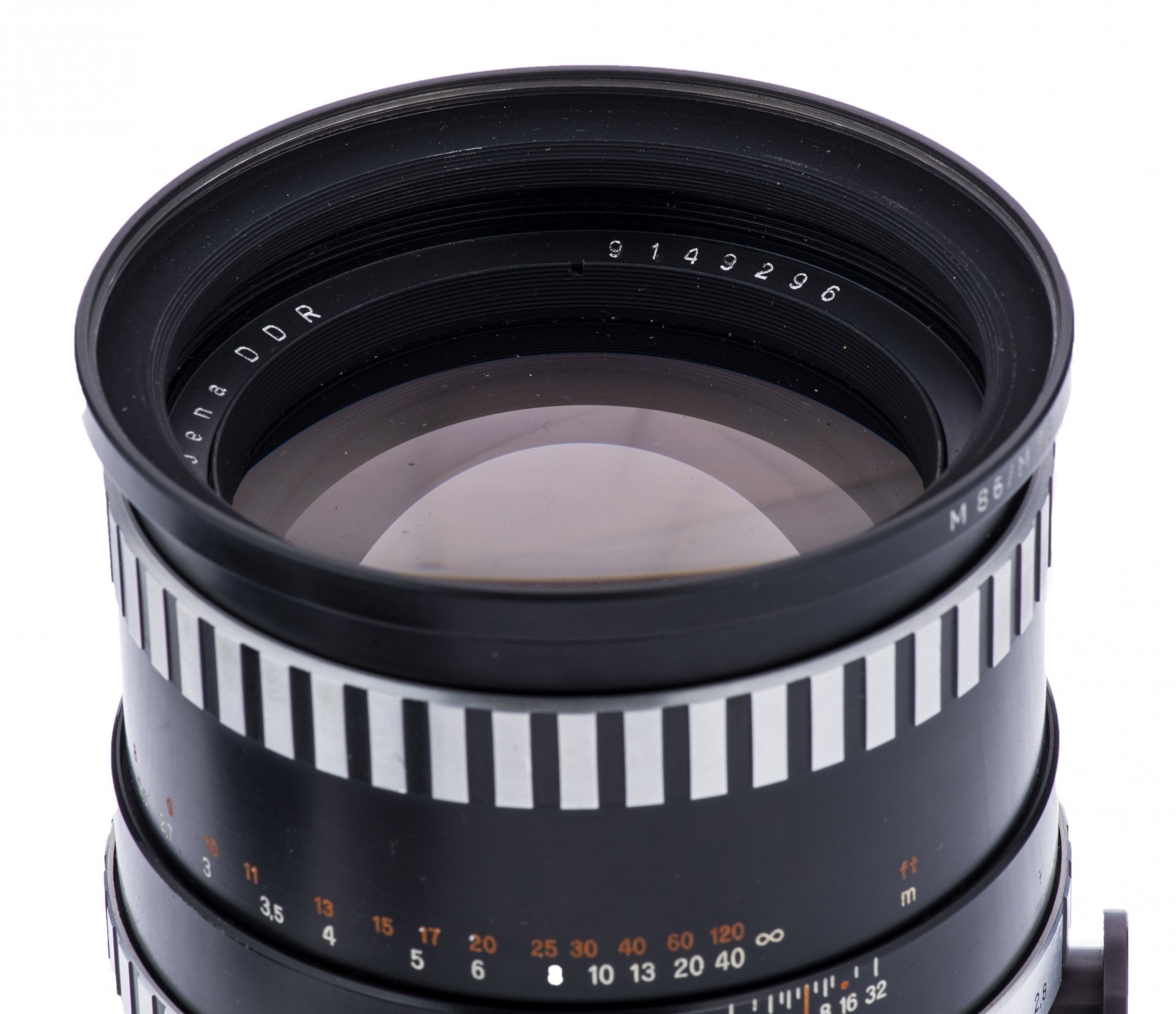 Объектив фотографический "Carl Zeiss Sonnar 2.8/180" в родном кофре, сплав металлов, производство "Carl Zeiss Jena", ГДР, 1970-1990 гг., Carl Zeiss