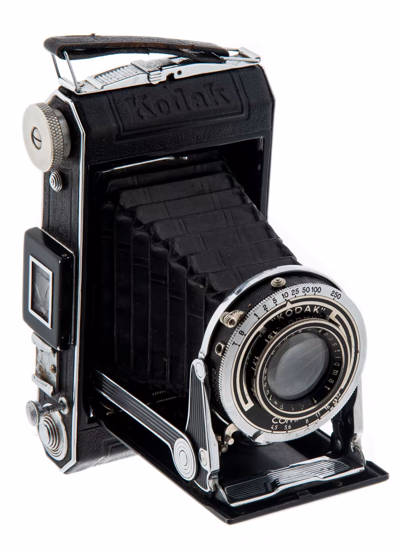 Фотоаппарат пленочный среднеформатный "Kodak Vollenda 620" в оригинальном чехле, металл, кожа, завод" Kodak", Германия, 1933-1939 гг., Kodak
