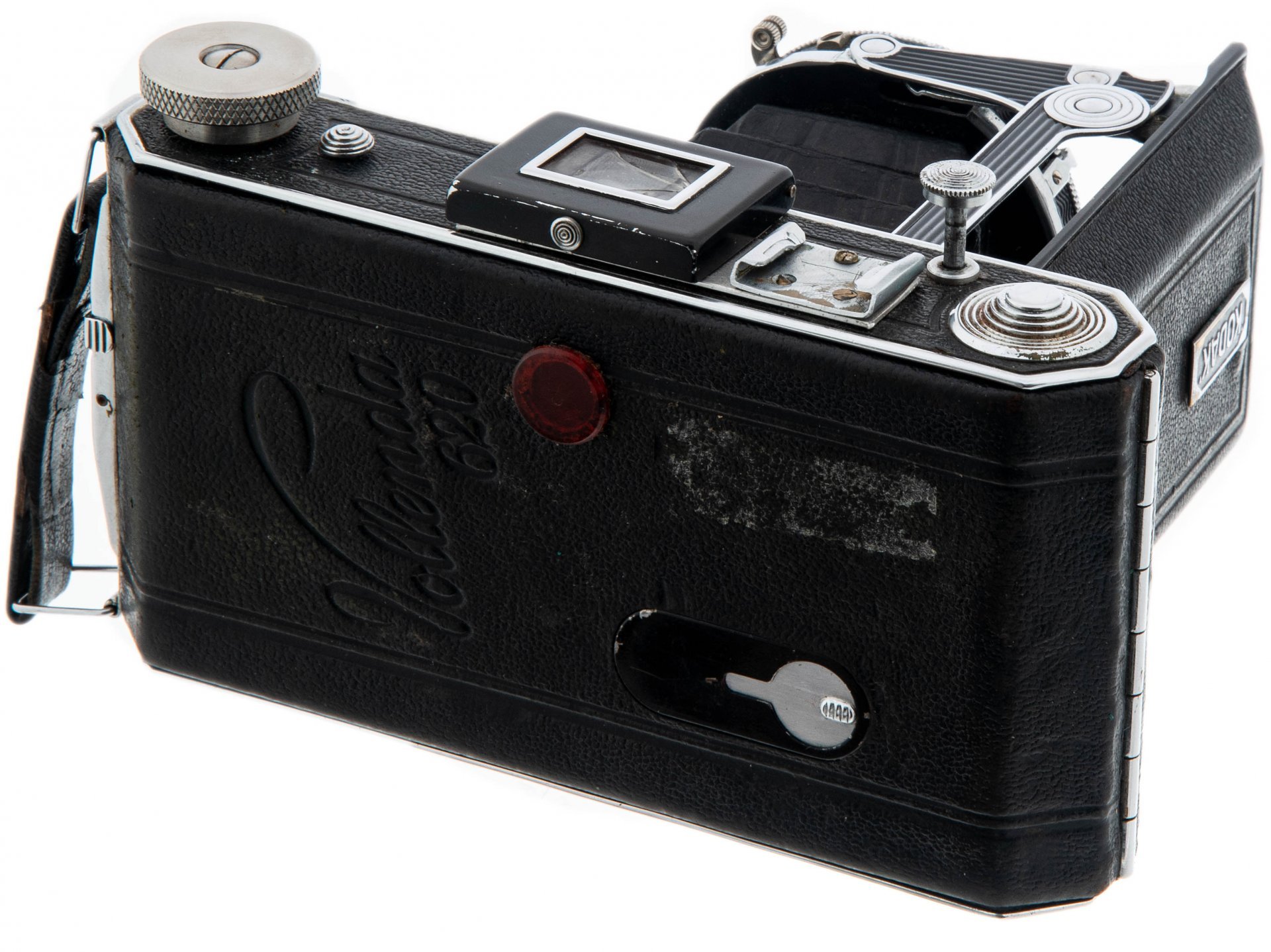Фотоаппарат пленочный среднеформатный "Kodak Vollenda 620" в оригинальном чехле, металл, кожа, завод" Kodak", Германия, 1933-1939 гг., Kodak