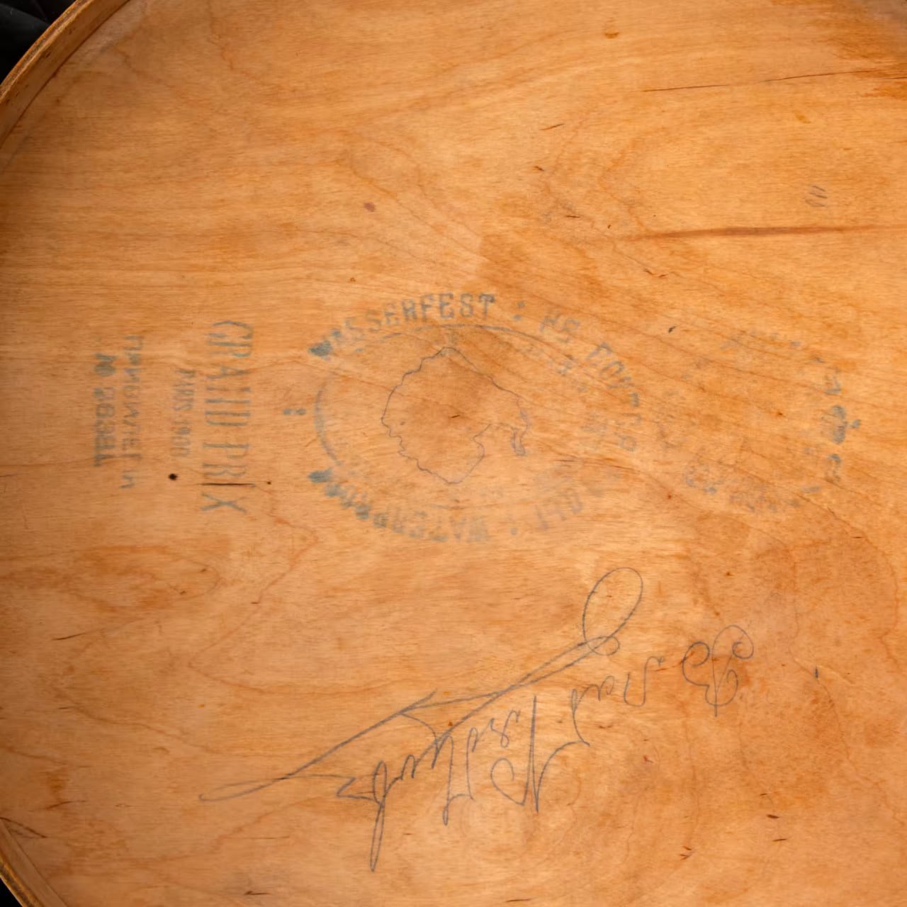 Коробка шляпная "Grand Prix Paris-1900", дерево, лак, металл, Лютерма (Luterma), Таллинская фанерно-мебельная фабрика Лютера, Российская империя, 1900-1915 гг.