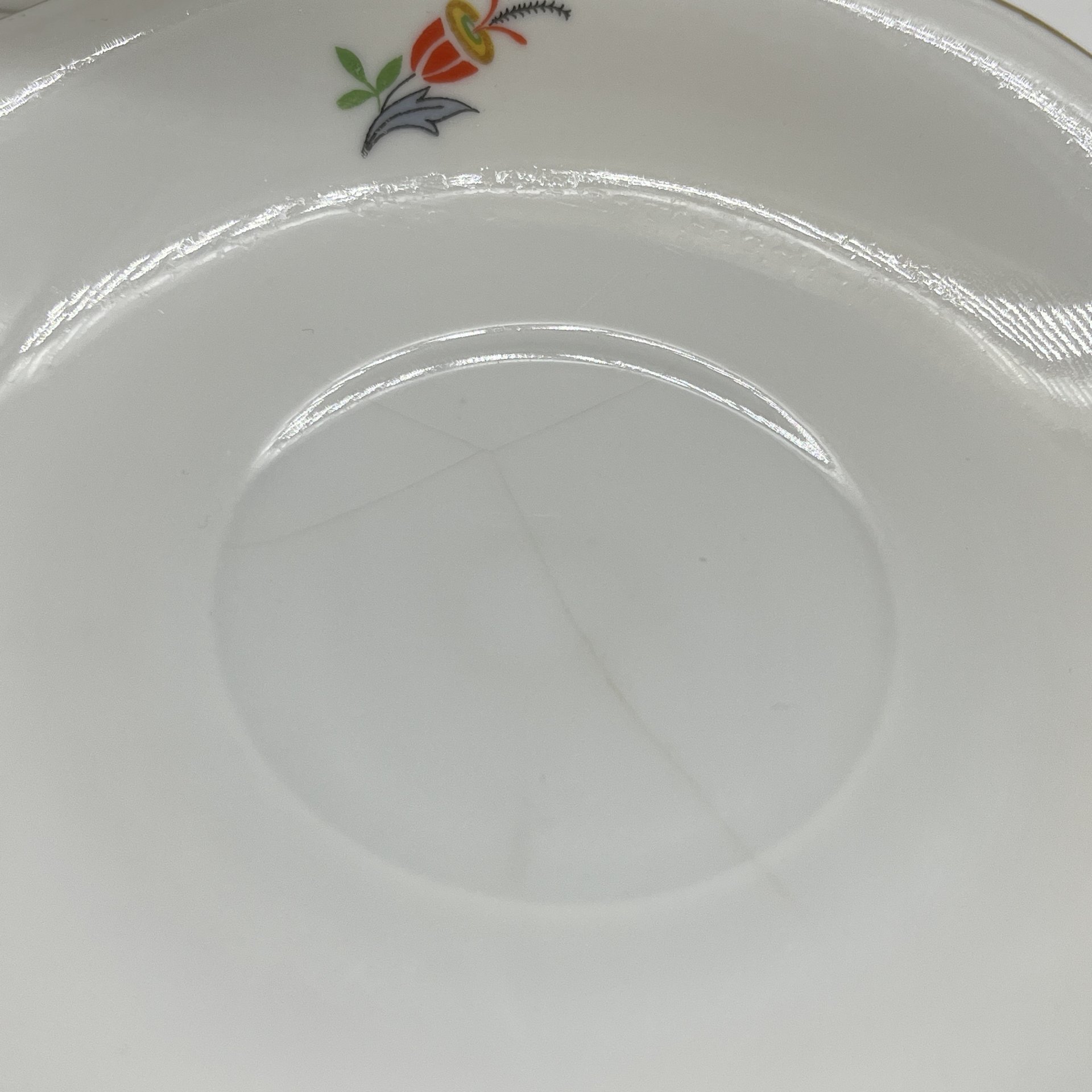 Чайная пара с цветочным декором, фарфор, деколь, золочение, Eschenbach, Германия, 1935-1950 гг.