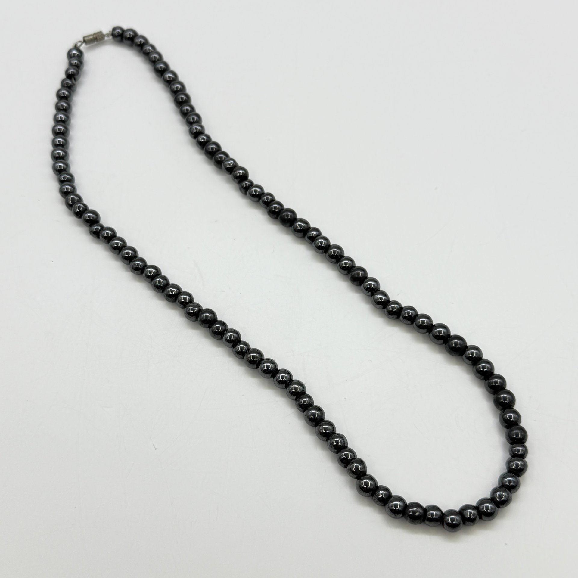 Винтажные бусы, гематит, СССР, 1970-1990 гг.