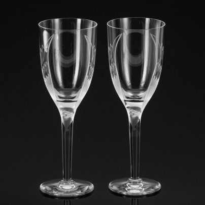 Пара бокалов для шампанского "Ангел", Lalique (Лалик)