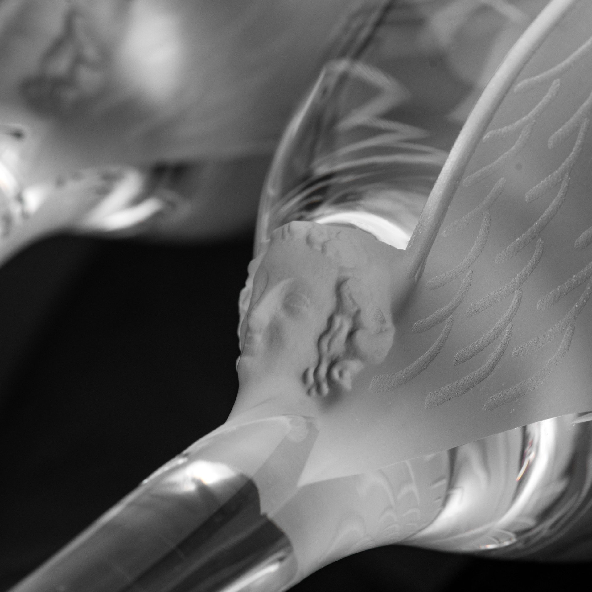 Пара бокалов для шампанского "Ангел", Lalique (Лалик)