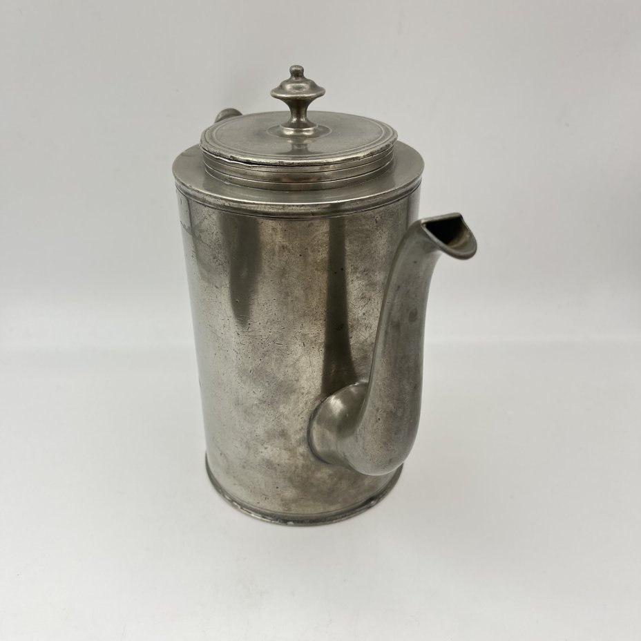 Кофейник (чайник), металл, сплав металлов (олово?), Европа, 1890-1920 гг.