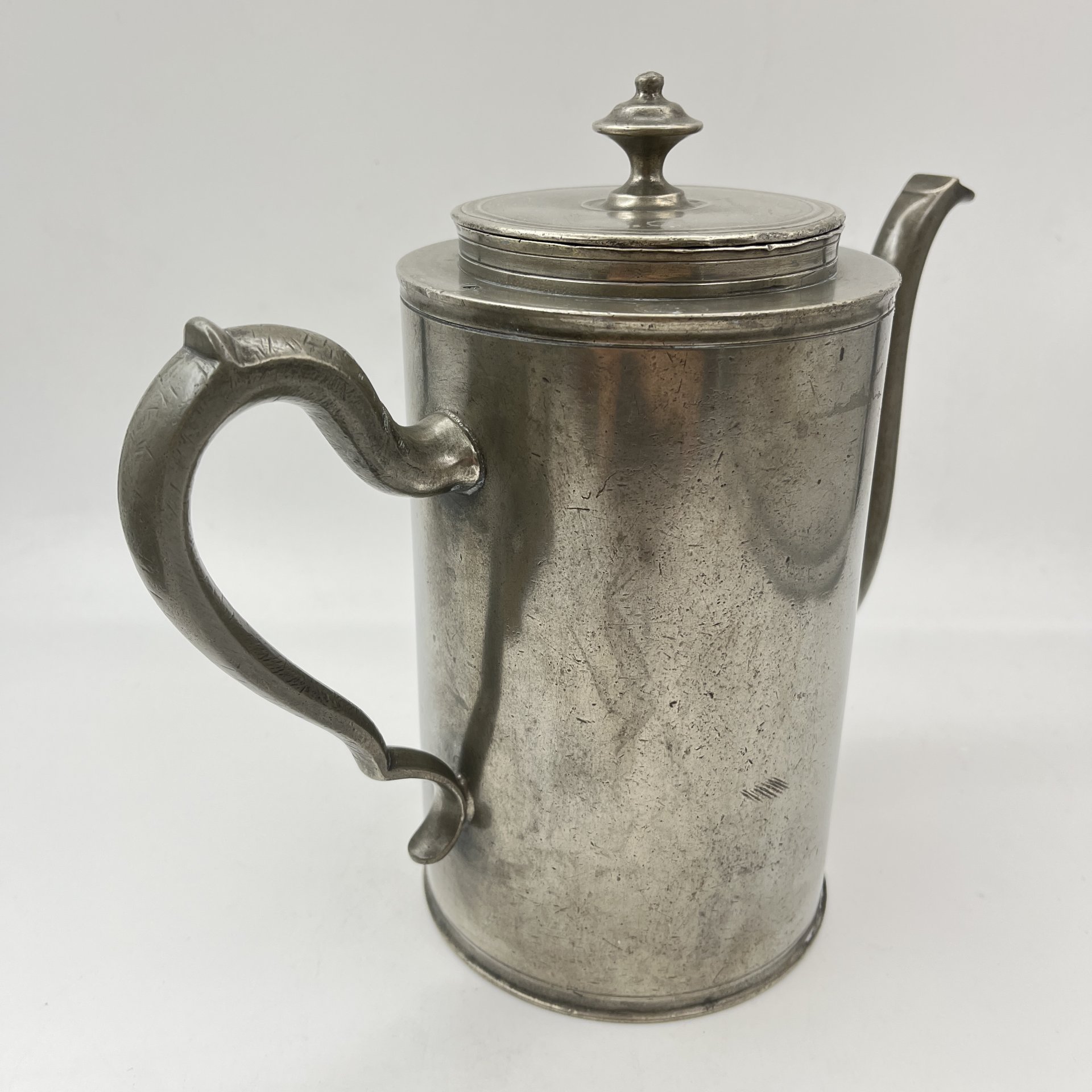 Кофейник (чайник), металл, сплав металлов (олово?), Европа, 1890-1920 гг.