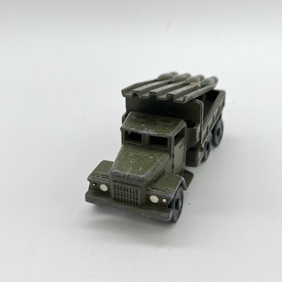 Масштабная модель "Миномет Катюша" из серии "Военная техника", металл, пластик, Тульский патронный завод (ТПЗ), СССР, 1970-1990 гг.