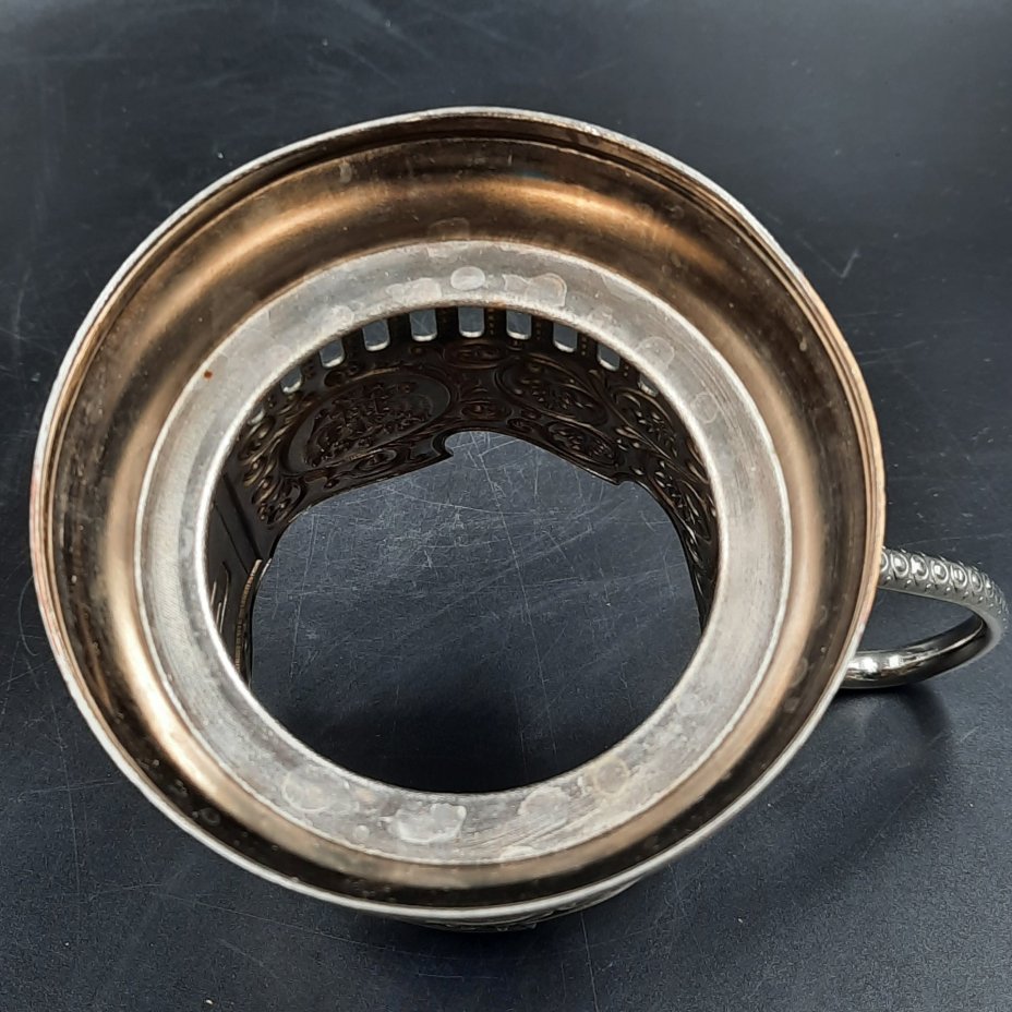 Подстаканник "РЖД", металл, Кольчугинский завод цветных металлов, Российская Федерация, 2010-2020 гг.