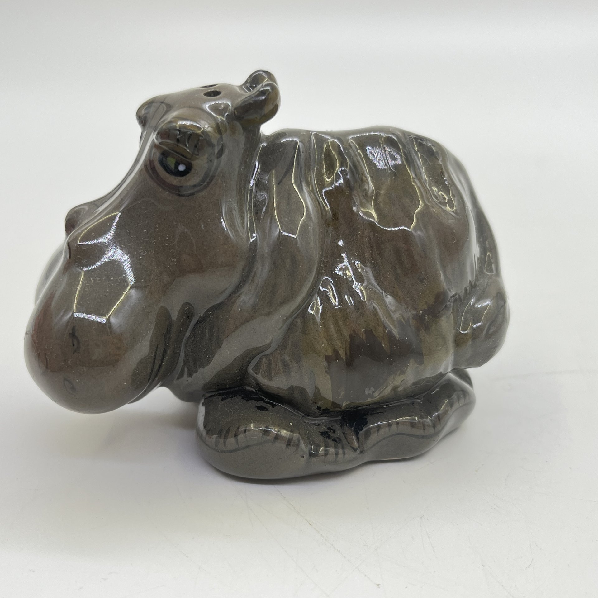 Солонка "Бегемот", Blue Sky, керамика, роспись, США, 2000-2020 гг.