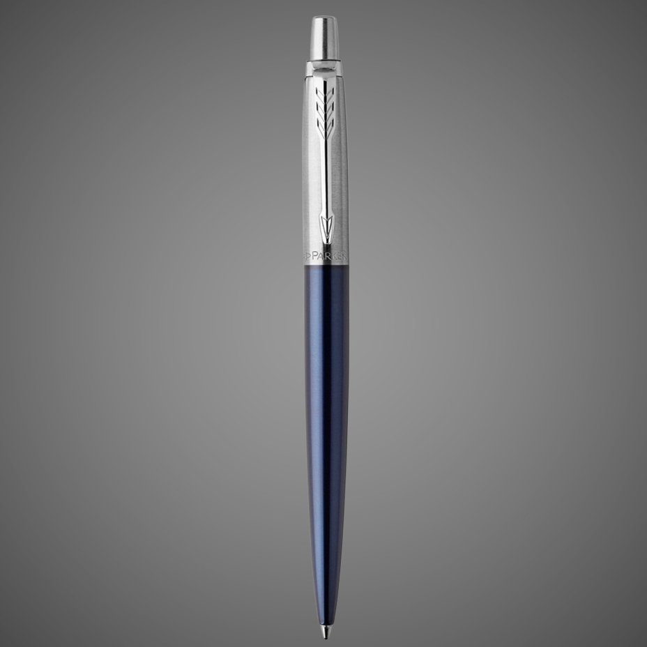 Шариковая ручка Parker Jotter Essential, Royal Blue CT, стержень: M, цвет чернил : blue или black, Лаки и смолы: лак, нержавеющая сталь