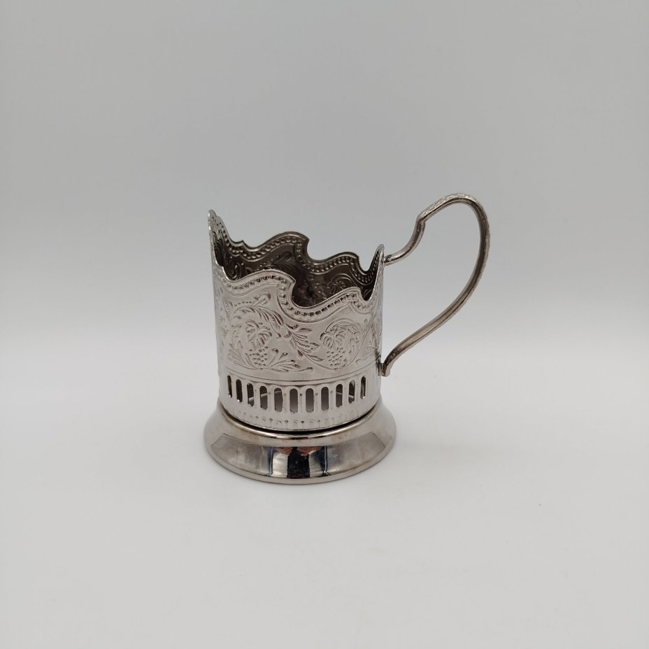 Подстаканник "Советский космос", мНЦ (медь-никель-цинк), Кольчугинский завод цветных металлов, Кольчугинский завод цветных металлов